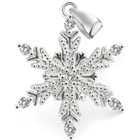 Beneto Ciondolo Argento Snowflake AGH681 — Ciondolo