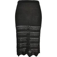 Urban Classics Ladies 3/4 Crochet Knit Skirt Black Taglia: L | Minigonne Outlet | Donna | Nero