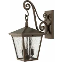 HINKLEY Applique da esterno in stile retrò, color bronzo reale, E14, 60 W, Trellis