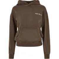 Urban Classics Ladies Small Embroidery Terry Hoody Brown Taglia: M | Felpe con cappuccio Outlet | Donna | Marrone
