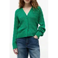 Tommy Hilfiger Mid Cable V-neck Ls Courtside Green Taglia: S | Cardigan Outlet | Donna | Verde