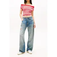 Tommy Hilfiger Off Shoulder Straight Red Alert Taglia: XS | Maglie Sportivi Outlet | Donna | Rosso