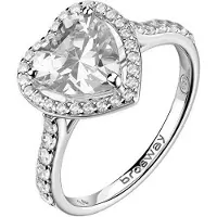 Brosway Anello Cuore In Argento Con Zirconi Cubici Fancy Infinite White Fiw166 58 mm — Anello