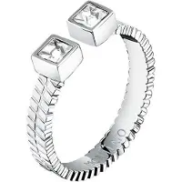 Morellato Anello Aperto In Acciaio Con Cristalli Gioia Savy3901 Circuito 56 Mm — Anello
