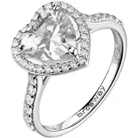 Brosway Anello Cuore In Argento Con Zirconi Cubici Fancy Infinite White Fiw166 56 mm — Anello