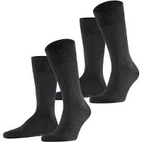 Falke Happy Socks 2 paia antracite mélange Antracite Grigio taglia