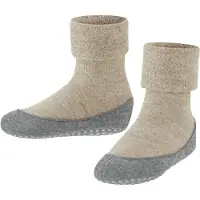 Falke Kid's Cosyshoe Basic Pantofole Bambini (25-26, beige/grigio)