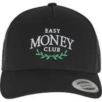 Mister tee Cappello da baseball 'Easy Money Club' verde / nero / bianco