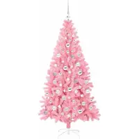 vidaXL Albero di Natale rosa, 180 cm, in PVC
