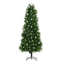 vidaXL Albero di Natale con 300 LED con supporto Verde 240 cm PE