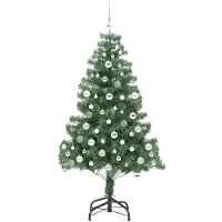 vidaXL Albero di Natale verde, 180 cm, in PVC