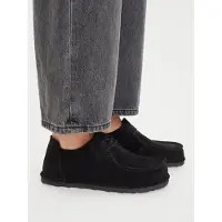 Birkenstock Utti Lace Suede Leather Scarpe per il tempo libero (38 - Narrow, nero)
