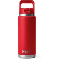 Yeti Coolers Rambler Straw Bottle Cap Bottiglia termica (769 ml, rosso)