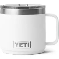 Yeti Rambler Stackable Mug 2.0 14oz Mag Slider Lid, White, tazza impilabile con coperchio, 414 ml