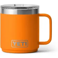 Yeti Rambler Stackable Mug 2.0 10oz Mag Slider Lid, King Crab Orange, tazza impilabile con coperchio, 295 ml