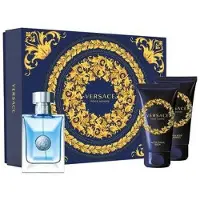 Versace Uomo Eau de Toilette 50 ml + Balsamo Dopobarba 50 ml + Shampoo 50 ml — Set Profumo