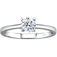 Silvego Anello Madison Argento Swarovski Zirconia Circuito 55 mm — Anello