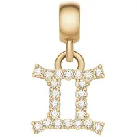 Daniel Wellington Ciondolo Gemelli Cristallo Zodiaco Oro DW00400758 — Ciondolo