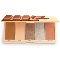 Makeup Revolution Cioccolato Illuminante Waffle 5 Tonalità 18 g — Palette Viso