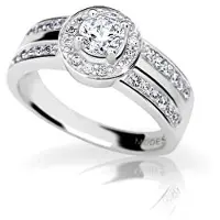 Modesi Anello In Argento Con Zirconi 60 mm — Anello