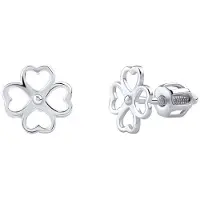 Silvego Orecchini Quadrifoglio Argento — Orecchini
