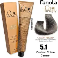 Fanola Oro Therapy Color Keratin 5.1 Tinta Capelli senza Ammoniaca