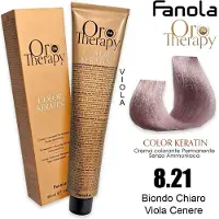 Fanola Tintura Oro Therapy Color Keratin 8.21 — Tintura per capelli