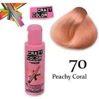 Crazy Color Semipermanente Peachy Coral 100 ml — Smalto semipermanente