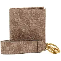 GUESS Vezzola Set Portafoglio Portachiavi Beige Logo 4 g Uomo — Set Accessori