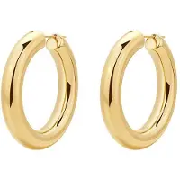 Brosway Orecchini cerchio Ageless acciaio placcato oro Aura BAU23 — Orecchini