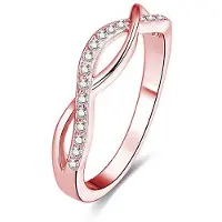 Beneto Anello AGG191 Oro Rosa Cristalli 52 mm — Anello