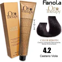 Fanola Oro Therapy 4.2 Castagna Viola — Tinta per capelli
