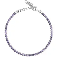 Brosway Bracciale tennis zirconia cubica Fancy Magic viola FMP107 — Bracciale