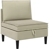 vidaXL Set da salotto , 5 pezzi, tessuto color sabbia