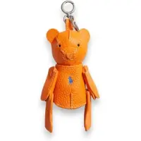 Ralph Lauren per donna. 427P13276006 Adorno Polo Bear in pelle per borsa arancione (OSFA), Casual