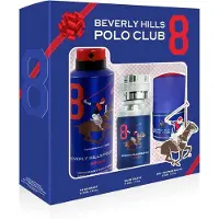 Beverly Hills Polo Club Set 1982 Sport 8 Eau de Toilette 50 ml + Deodorante 175 ml + Roll-On 50 ml — Set