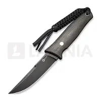 CIVIVI Tamashii C19046-4 Green Canvas Micarta, Blackwashed coltello fisso, design di Bob Terzuola