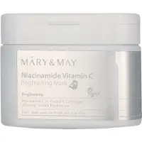 MARY & MAY Niacinamide Vitamina C Maschera Illuminante 30 Pezzi/400g — Maschera viso