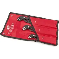 HBM Set di pinze per pompa d'acqua professionale 3 pezzi con regolazione rapida