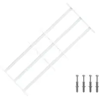 vidaXL Griglia di sicurezza per finestre con 3 barre trasversali 63-114 cm