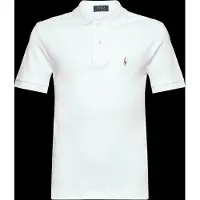 Ralph Lauren per ragazzo. 323952431005 Polo in morbido cotone bianco ((XL) 13/14años= 163/174cm), Casual, Manica corta, moda per bambin