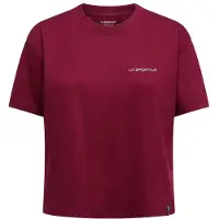 La Sportiva Women's Trilogy Crop T-Shirt T-shirt Donna (XL, rosso)