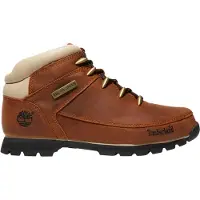 Timberland per uomo. TB0A121K2141 Stivali in pelle a metà polpaccio stringati Euro Sprint marrone scuro (41.5), Basso, Stringhe, Casual