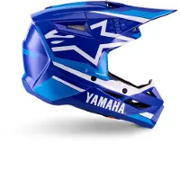Alpinestars Casco Yamaha S-M3 Ragazzo ECE 22.06 Blue White Glossy, Taglia: YS
