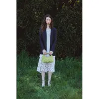 Núnoo Dandy Rivet Suede Lime Taglia: OS | Borse a mano Outlet | Unisex | Verde