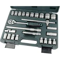 BRÜDER MANNESMANN Set di chiavi a bussola Mannesmann 1/2", 25 pz. cromo vanadio