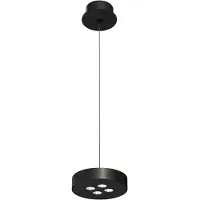 Beneito Faure Cookie Suspension Base LED 12W a Sospensione Nero Opaco, CRI>90, CCT Switch 2700K-3200K-4000K, Dimmerabile TRIAC -