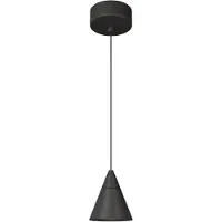 Beneito Faure Lampada a Sospensione Zoe Surface 7W 38° 2700K Nero Opaco - Design Conico LED CRI90 UGR