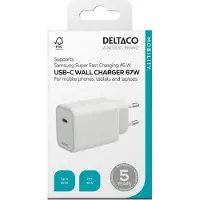 Deltaco Caricabatterie Da Parete Usb-c Usbc-gan05