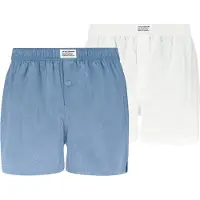 Levi's boxer in cotone blu e bianco confezione da 2 paia Blu Azzurro Bianco taglia